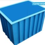 Прямоугольная купель из полипропилена