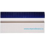Бордюрный поручень AquaViva AV3-1 (240х115х30 мм). бежевый с кобальтом. керамика. без водостока