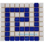 Плитка мозаичная AquaViva U-71 (20×20 мм). фриз-греческий