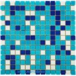 Плитка мозаичная AquaViva Mix Bahama (20×20 мм). тёмная