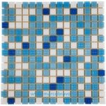 Плитка мозаичная AquaViva Mix-Bahama 1 (20×20 мм). светлая