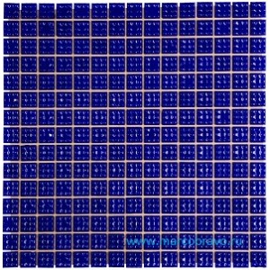 Плитка мозаичная AquaViva С63N-5 (20×20 мм). кобальт