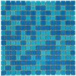 Плитка мозаичная AquaViva Mix Jamaika (20×20 мм). светлая