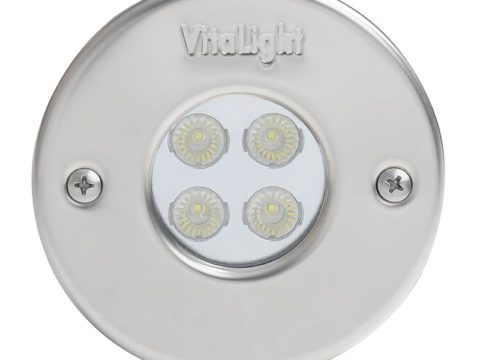 Прожектор белого свечения светодиодный Hugo Lahme VitaLight 4320220 (4х3 Вт. 12В). диаметр 110 мм. из стали AISI-316