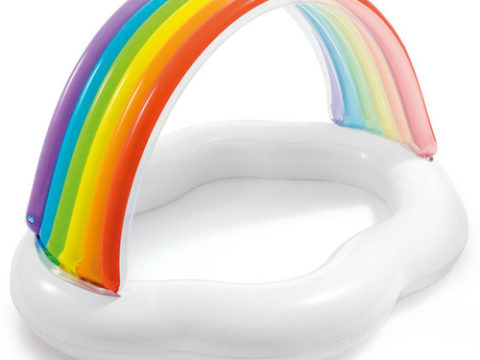 Бассейн INTEX Радуга надувной 142х119х84