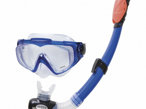 Набор для подводного плавания от 14 лет Silicone Aqua Pro: маска,трубка Intex (55962)