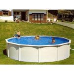 Круглый бассейн Atlantic pool Гибралтар J-4000 (7.3х1.35). Наземный / Вкапываемый. полный комплект