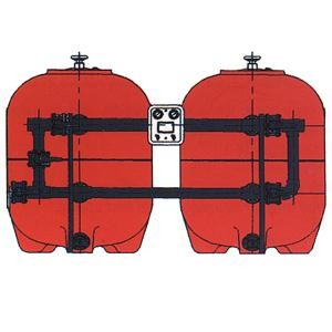 Фильтр песочный Kripsol BRASILE BLD 23-1200.B (2х1200мм. 20м3/ч/кв.м. фланец д.75) (боковое подсоединение)