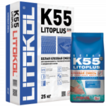 Клей для стеклянной мозаики и плитки LITOPLUS K55