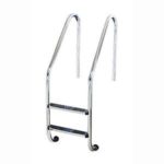 Лестница Flexinox STANDARD 2 ступени из стали AISI-304. для широкого борта