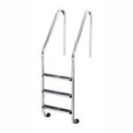 Лестница Flexinox STANDARD 3 ступени из стали AISI-304. для широкого борта