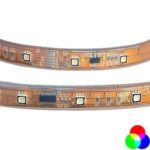 Лента светодиодная управляемая в силиконовой трубке с герметиком IP67 (5 м. трехцветная)