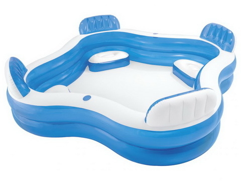 Бассейн надувной 229*229*66 см Lounge Pool Intex