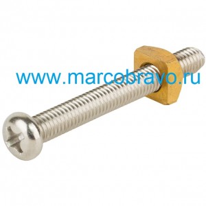 Болт с гайкой крепления хомута фланца бочки Emaux V350-V700. P400-P650. S450-S650. ST