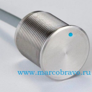 Бортовая сенсорная кнопка Vagnerpool 87123166 из нержавеющей стали AISI316. с LED-подсветкой (без закладных)