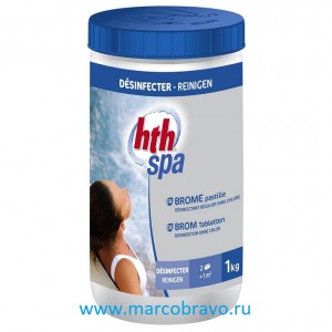 Бром в таблетках HTH SPA-Brom. 1 кг ПРОДАЖА ОТ 3-Х БАНОК
