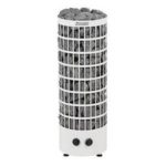 Напольная электрическая печь для сауны Harvia Cilindro PC70 (6-10 м3. 6.8 кВт) (со встроенным пультом управления). белая