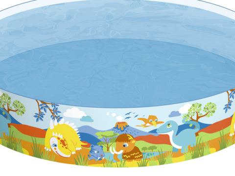 Бассейн складной 244х46 см Dinosaurous Fill ‘N Fun Pool Bestway