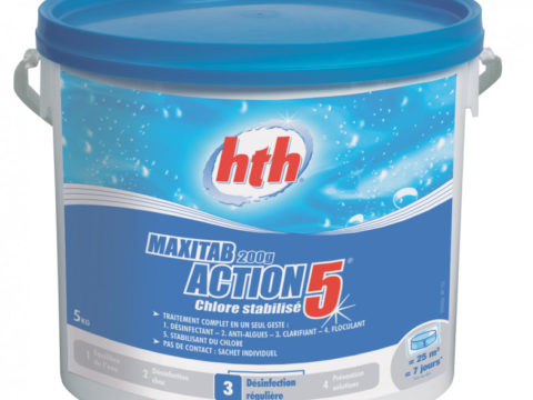 Многофункциональные таблетки HTH Maxitab Action 5 5 в 1. 25 кг