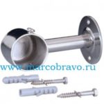 Конечная опора Astral 07789. из нержавеющей стали AISI-316. под трубу 43 мм