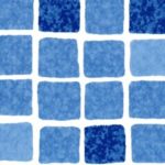Пленка синяя мозаика (ширина 1.65 м). Elbtal Plastics Mosaic blue SBGD 160 SUPRA