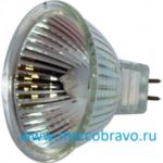 Лампа MR16 галогеновая для прожекторов мощностью 50Вт/12В. прозрачная