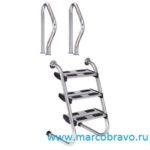 Лестница Flexinox Two Pieces Easy Access (из 2-х элементов) 3 ступени из стали AISI-316
