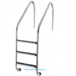 Лестница Aquaviva Standard ST-315. 3 ступени. из стали AISI-304. для широкого борта