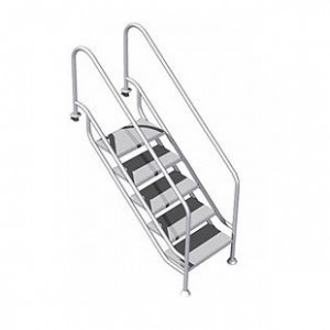 Лестница Flexinox EASY ACCESS LAND 5 (87152020) ступеней из стали AISI-316