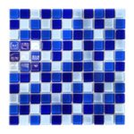 Плитка мозаичная AquaViva Cristall Bagama Dark (25×25х4 мм). темная