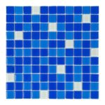 Плитка мозаичная AquaViva Cristall Bahama (25×25 мм). темная