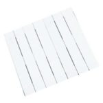 Настил декоративный для приямка жалюзи Del Roll-In 1х0.9м (ПВХ. белый)