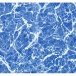 Пленка синий мрамор (ширина 1.65  м). Elbtal Plastics Marble blue SBGD 160 SUPRA