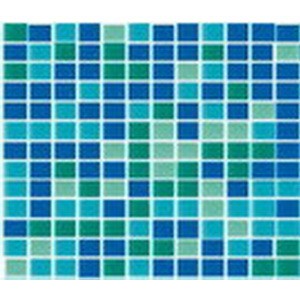 Плитка мозаичная AquaViva B2316N (20×20 мм). зелёный микс