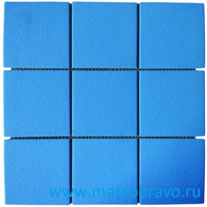 Плитка мозаичная AquaViva CS4298 (95×95х5 мм). противоскользящая. голубая