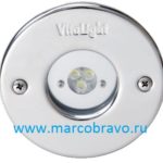 Прожектор многоцветный светодиодный из стали AISI-316 и сплава (Rg5) Hugo Lahme VitaLight 40400220 (8 Вт. 24В). диаметр 110 мм