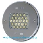 Прожектор белого свечения светодиодный Hugo Lahme VitaLight 4380020 (24×3 Вт. 12 В). без закладной. из стали AISI-316+пушечная бронза