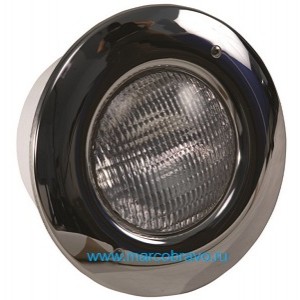 Прожектор пластиковый с рамкой из нержавеющей стали Aquant 82112 (300Вт. 12В) (под плёнку)