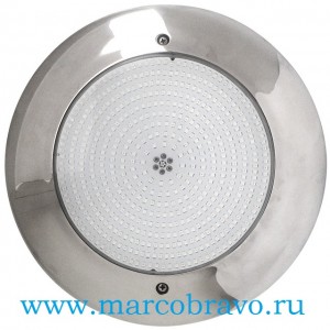 Прожектор светодиодный Aquaviva HT201S многоцветный (33 Вт. 12В). накладной. из нержавеющей стали AISI-316