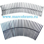 Решетка переливная AQA-RRDC-245. 245х22 мм. сталь AISI-316L. гибкая