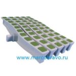 Решетка переливная Emaux DE2725W (Н35 мм. 250мм). антискользящая. зелёная