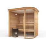 Сауна Tylo Harmony Glass Round Corner ТЕРМООСИНА (бронзовое стекло. 2690×1925 мм)