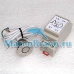 Бортовая сенсорная кнопка AquaViva из нержавеющей стали с RGB-подсветкой. с блоком управления