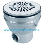 Слив донный из нержавеющий стали Astral 00275 (13 м3/ч. д.238 мм) под плёнку