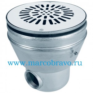 Слив донный из нержавеющий стали Astral 00275 (13 м3/ч. д.238 мм) под плёнку
