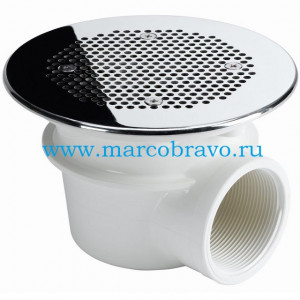 Слив донный VAMILA 4800275 (13 м3/ч). универсальный. с крышкой из нержавеющей стали AISI 316