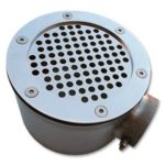 Слив донный из нержавеющий стали M.SD.KR (15 м3/ч. д.154мм-  2. универсальный)