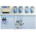 Автоматическая станция обработки воды Emec MAX5 PA-MD5DB (CL. CL-свободный. pH. Rx. Т) для бассейнов объемом 150-400 куб.м