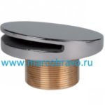 Стеновая форсунка возврата воды из нержавеющий стали и бронзы (Rg5) Hugo Lahme Allfit 3800000. под плитку (д.110). резьба 2х40мм