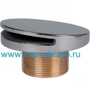 Стеновая форсунка возврата воды из нержавеющий стали и бронзы (Rg5) Hugo Lahme Allfit 3800000. под плитку (д.110). резьба 2х40мм